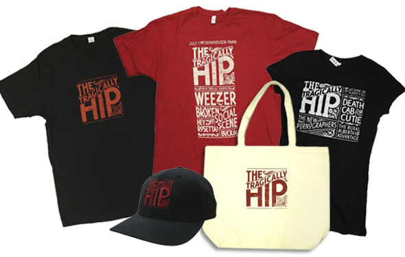Tragically Hip Merchandise
