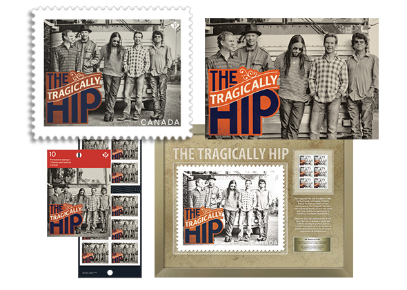 Tragically Hip Stamp and Postcard